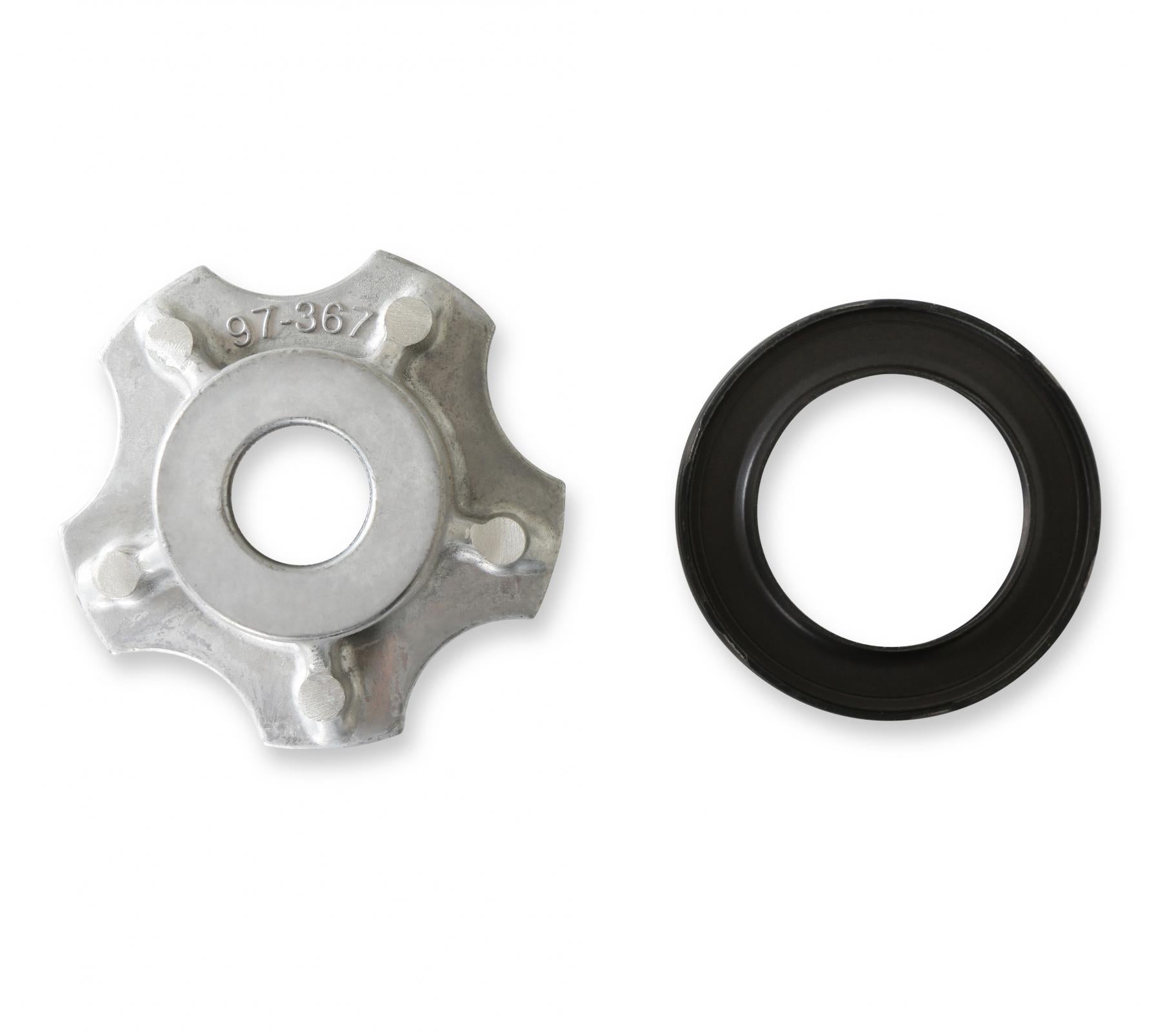 Black Mid-Mount Complete Accessory System Gen III Hemi Engine Non VVT Fits 2003-2008 5.7L & 2005-2010 6.1L Engines -Black Finish Factory Style Damper Holley-16