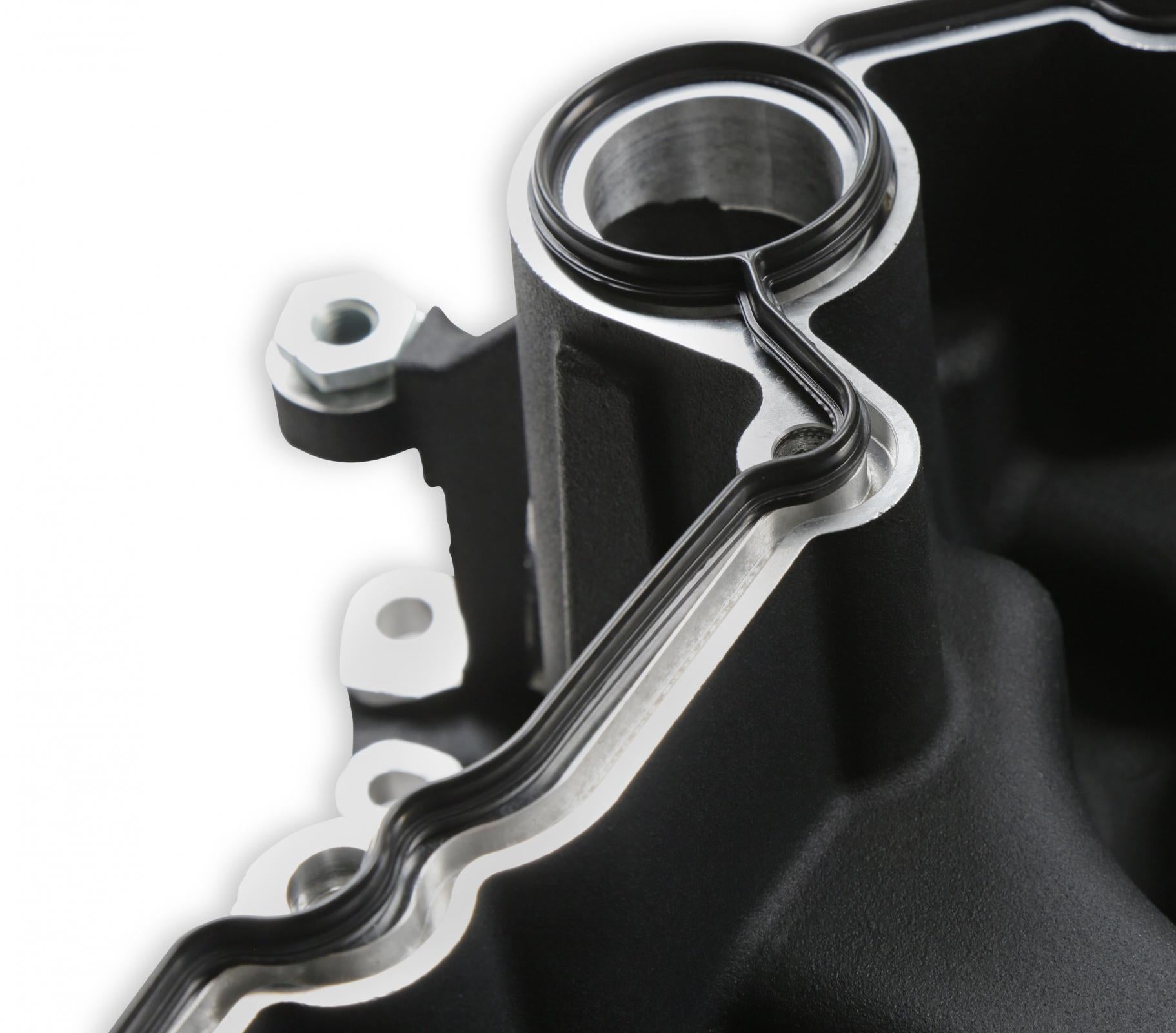 Black Mid-Mount Complete Accessory System Gen III Hemi Engine Non VVT Fits 2003-2008 5.7L & 2005-2010 6.1L Engines -Black Finish Factory Style Damper Holley-10