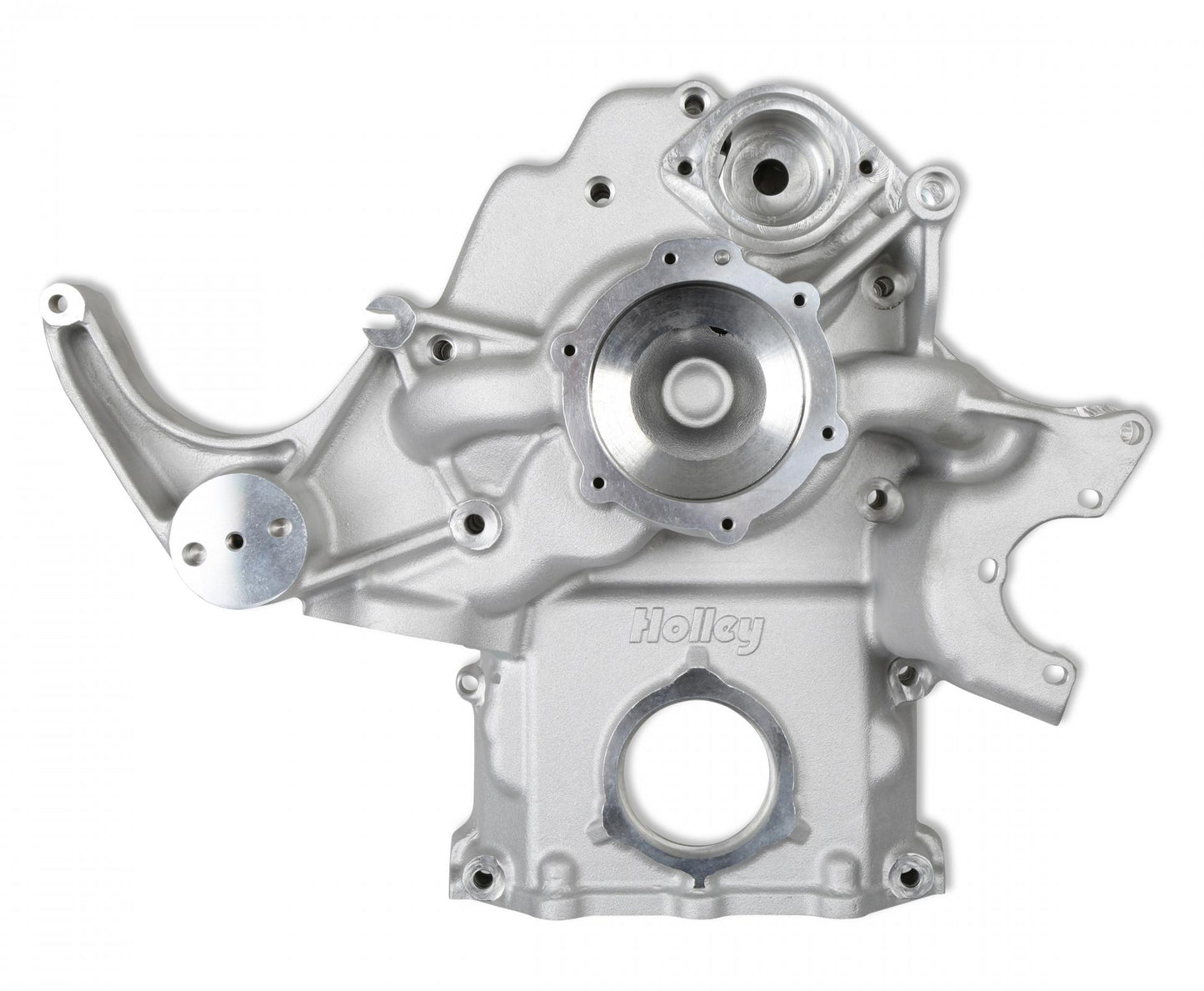 Mid-Mount Complete Accessory System Gen III Hemi Engine Non VVT Fits 2003-2008 5.7L & 2005-2010 6.1L Engines Natural Cast Finish Factory Style Damper Holley-2