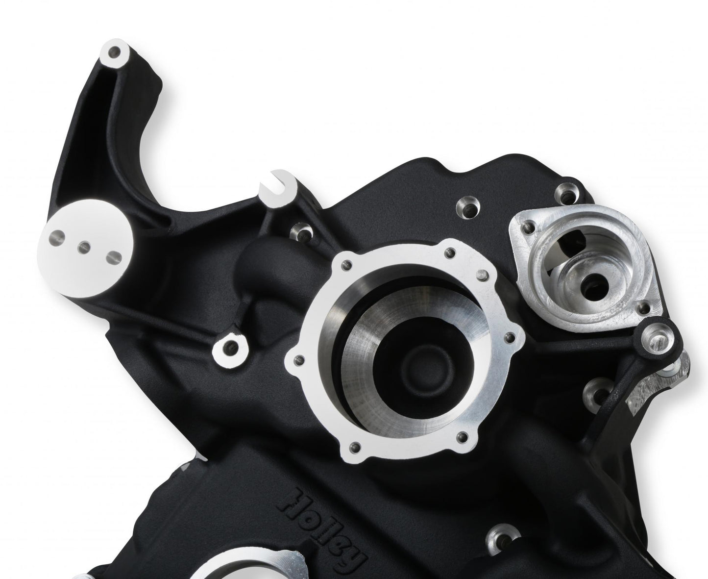 Black Mid-Mount Complete Accessory System Gen III Hemi Engine VVT Fits 2009 & Up 5.7L & 2011 & Up 6.4L Engines Black Finish Factory Style Damper Holley-2
