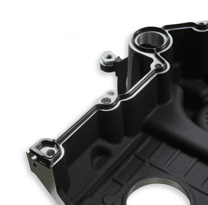 Black Mid-Mount Complete Accessory System Gen III Hemi Engine VVT Fits 2009 & Up 5.7L & 2011 & Up 6.4L Engines Black Finish Factory Style Damper Holley-11