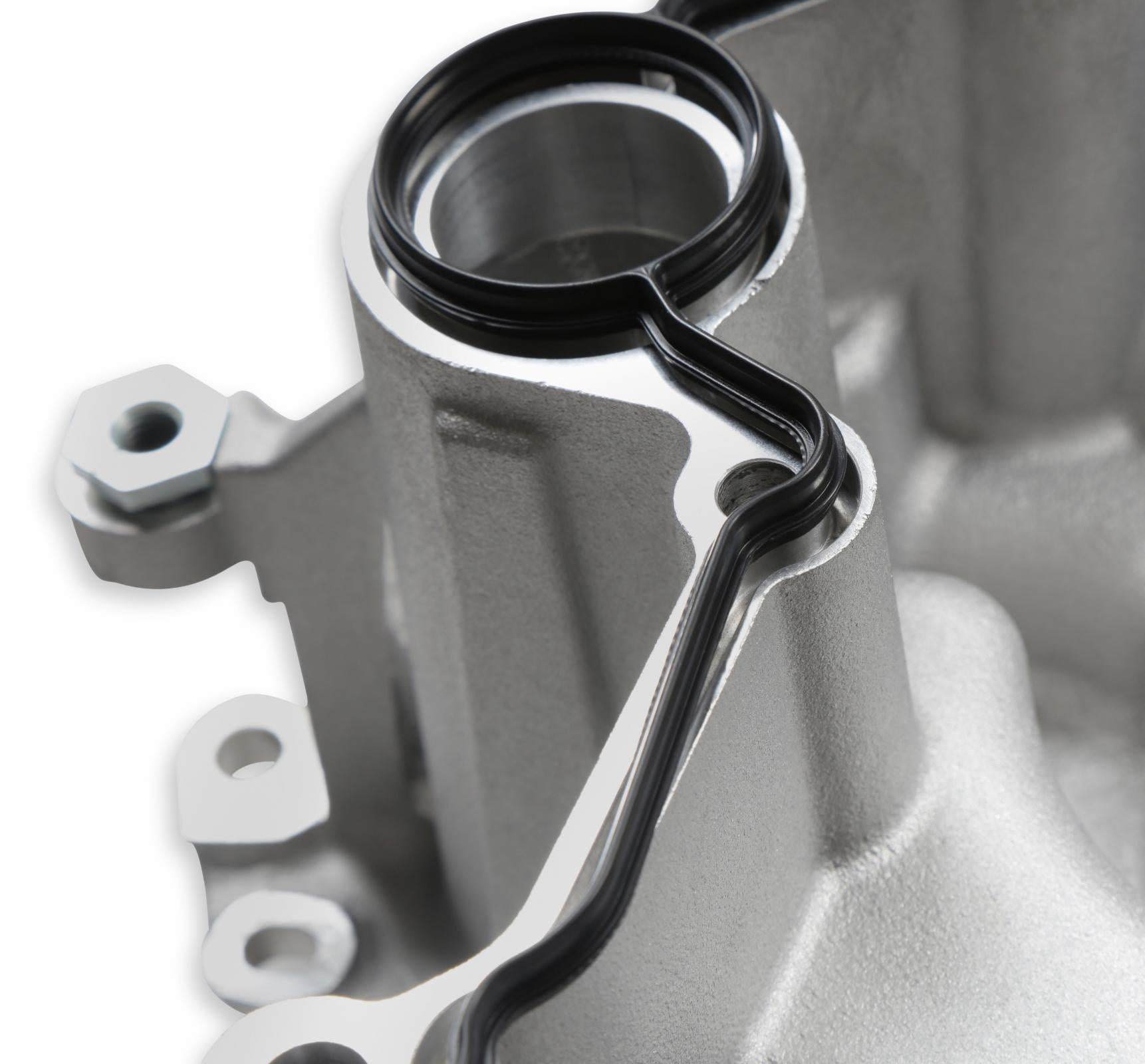 Mid-Mount Complete Accessory System Gen III Hemi Engine VVT Fits 2009 & Up 5.7L & 2011 & Up 6.4L Engines Natural Cast Finish Factory Style Damper Holley-11