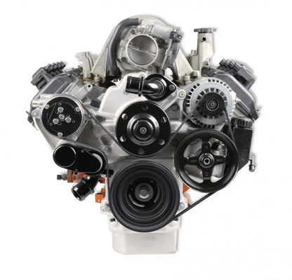 Mid-Mount Complete Accessory System Gen III Hemi Engine VVT Fits 2009 & Up 5.7L & 2011 & Up 6.4L Engines Natural Cast Finish Factory Style Damper Holley-24