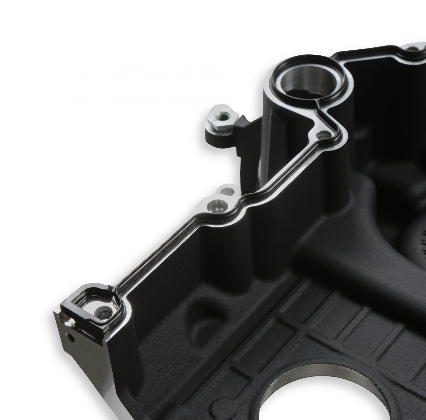 Premium Black Mid-Mount Complete Accessory System Gen III Hemi Engine Non VVT Fits 2003-2008 5.7L & 2005-2010 6.1L Engines Black Finish SFI Certified Damper with Billet Aluminum Pulley Holley-5
