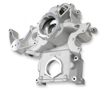Premium Mid-Mount Complete Accessory System Gen III Hemi Engine Non VVT Fits 2003-2008 5.7L & 2005-2010 6.1L Engines Natural Cast Finish SFI Certified Damper with Billet Aluminum Pulley Holley-2