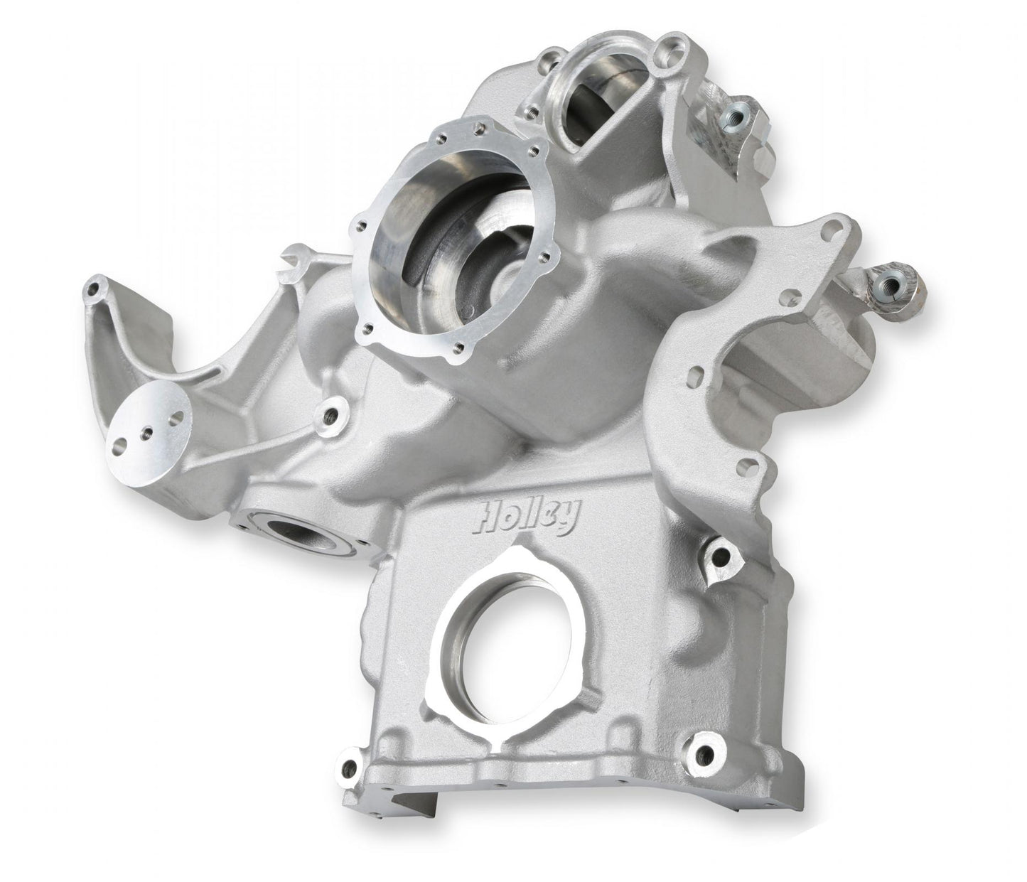 Premium Mid-Mount Complete Accessory System Gen III Hemi Engine VVT Fits 2009 & Up 5.7L & 2011 & Up 6.4L Engines Natural Cast Finish SFI Certified Damper with Billet Aluminum Pulley Holley-2