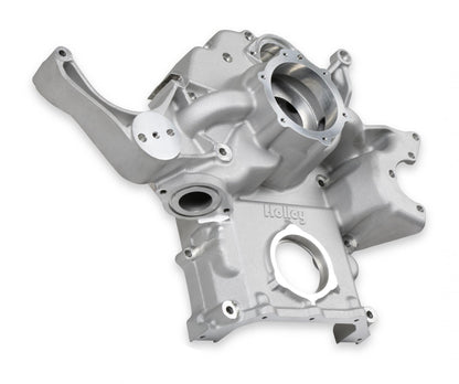 Premium Mid-Mount Complete Accessory System Gen III Hemi Engine VVT Fits 2009 & Up 5.7L & 2011 & Up 6.4L Engines Natural Cast Finish SFI Certified Damper with Billet Aluminum Pulley Holley-3