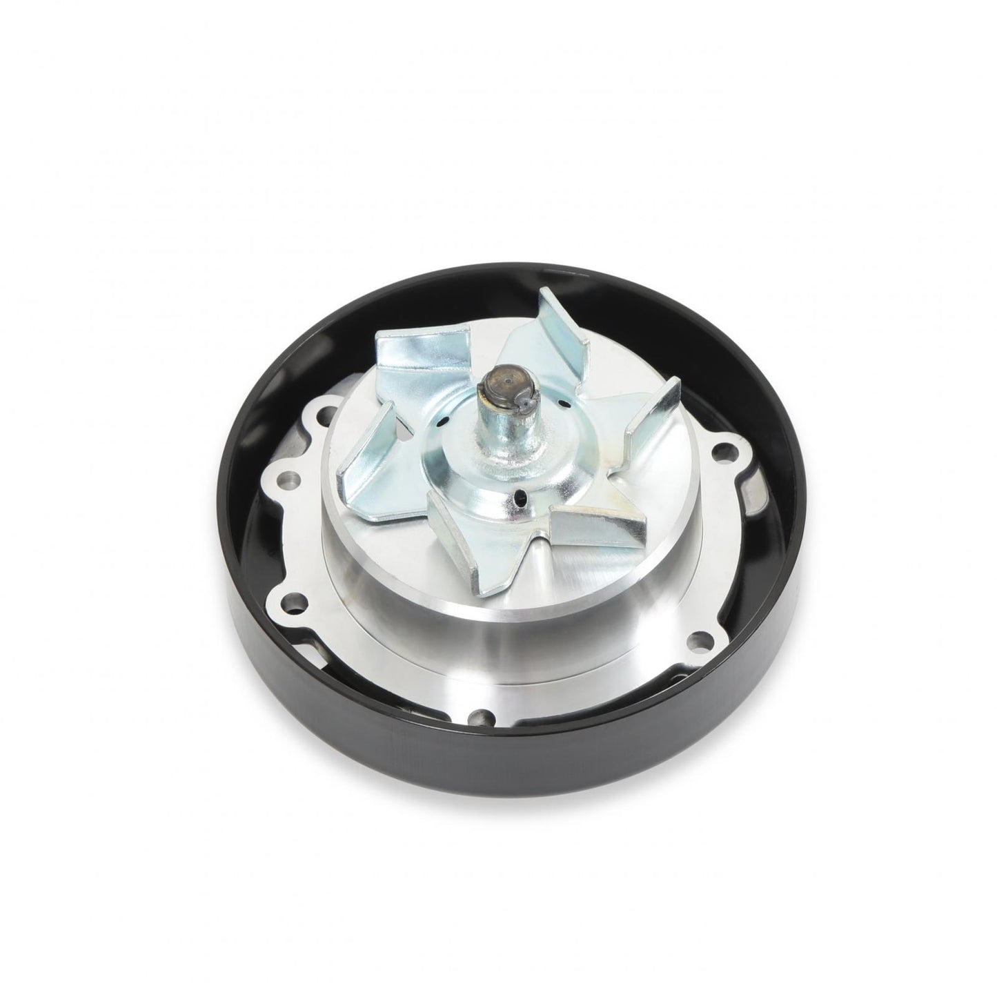 Godzilla High-Mount Accessory Drive OE Oiling System Base Kit Black Fits Ford 7.3L Godzilla Includes Timing Cover/coolant Manifold, Water Pump, and Alternator Bracket Holley-1