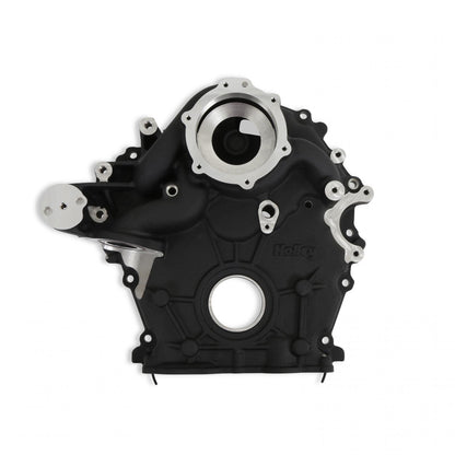 Godzilla High-Mount Accessory Drive OE Oiling System Base Kit Black Fits Ford 7.3L Godzilla Includes Timing Cover/coolant Manifold, Water Pump, and Alternator Bracket Holley-3