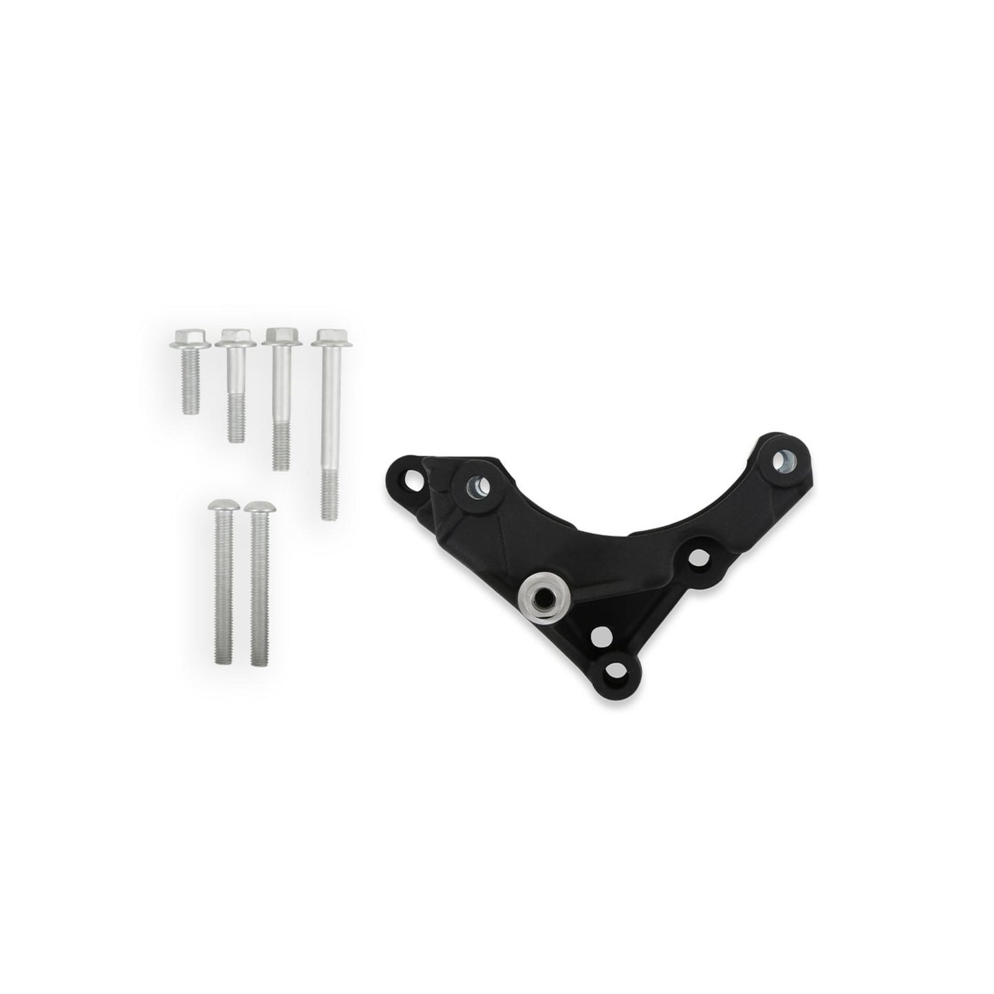 Godzilla High-Mount Accessory Drive OE Oiling System Base Kit Black Fits Ford 7.3L Godzilla Includes Timing Cover/coolant Manifold, Water Pump, and Alternator Bracket Holley-10