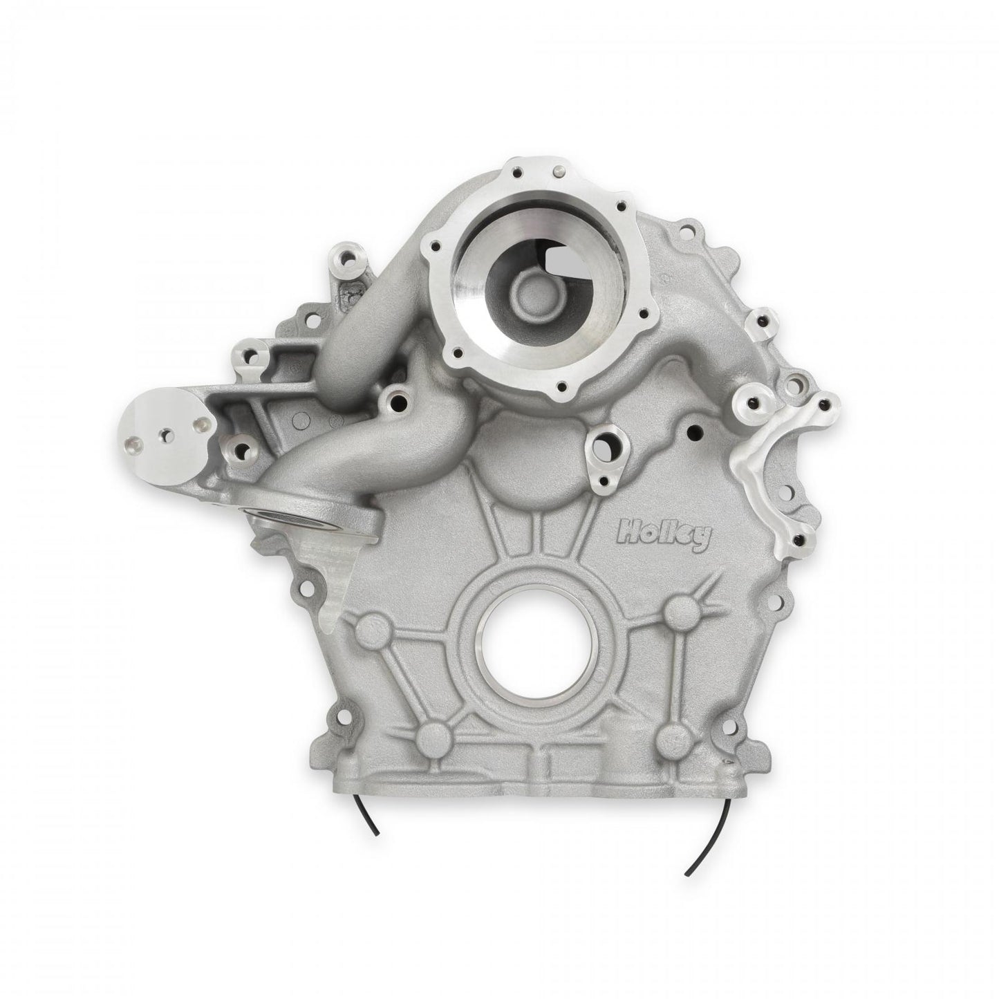 Godzilla High-Mount Accessory Drive OE Oiling System Base Kit Fits Ford 7.3L Godzilla Includes Timing Cover/coolant Manifold, Water Pump, and Alternator Bracket Holley-8