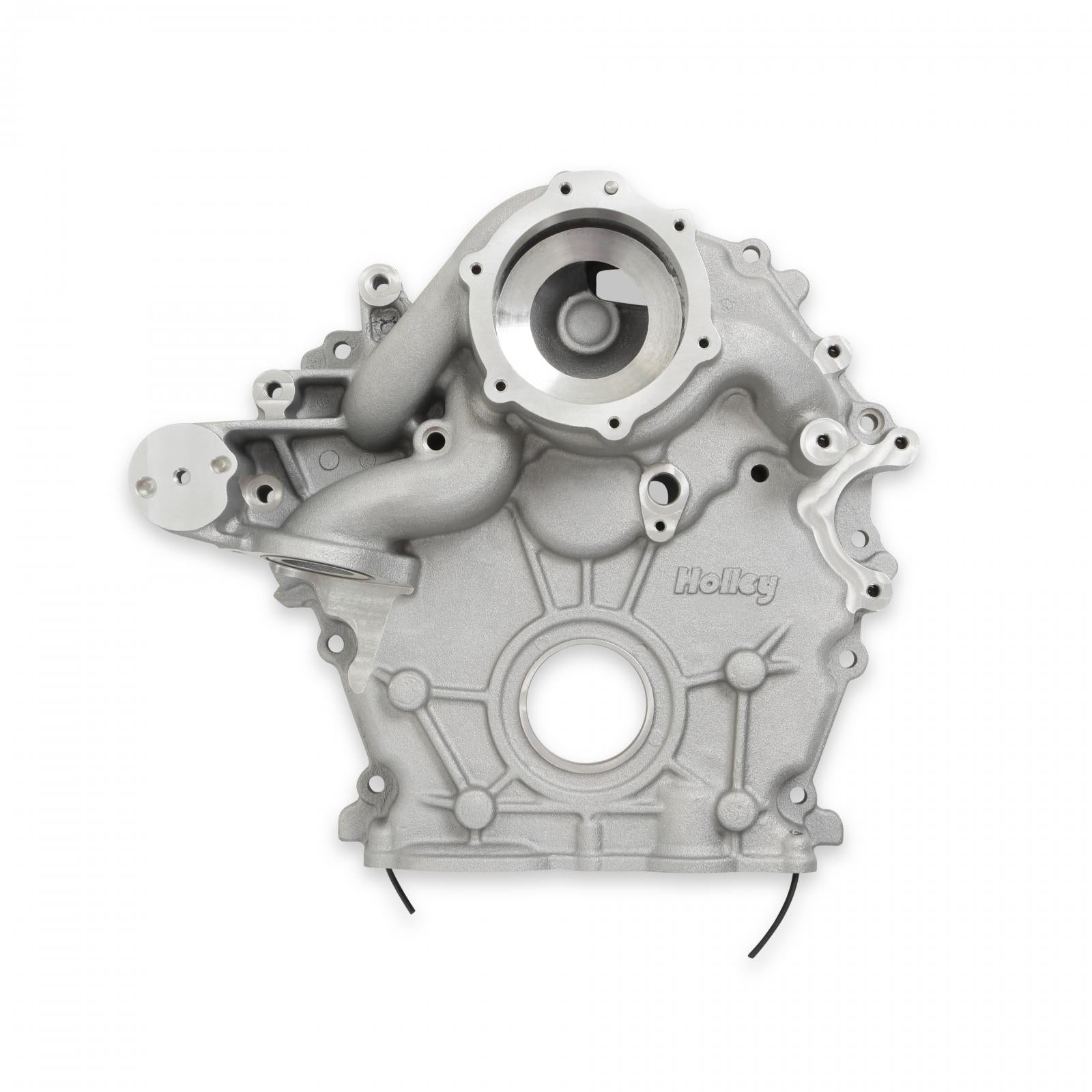 Godzilla High-Mount Accessory Drive OE Oiling System Base Kit Fits Ford 7.3L Godzilla Includes Timing Cover/coolant Manifold, Water Pump, and Alternator Bracket Holley-8