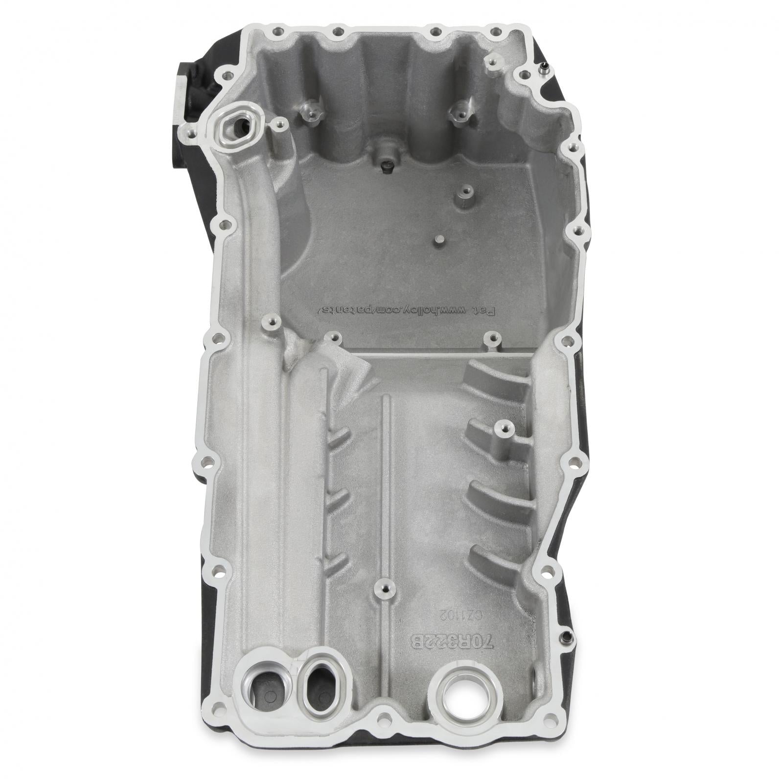 Godzilla High-Mount Accessory Drive with Swap Oil Pan and Pump Base Kit Black Fits Ford 7.3L Godzilla Includes Timing Cover/coolant Manifold, Water Pump, Oil Pump, and Oil Pan Holley-1