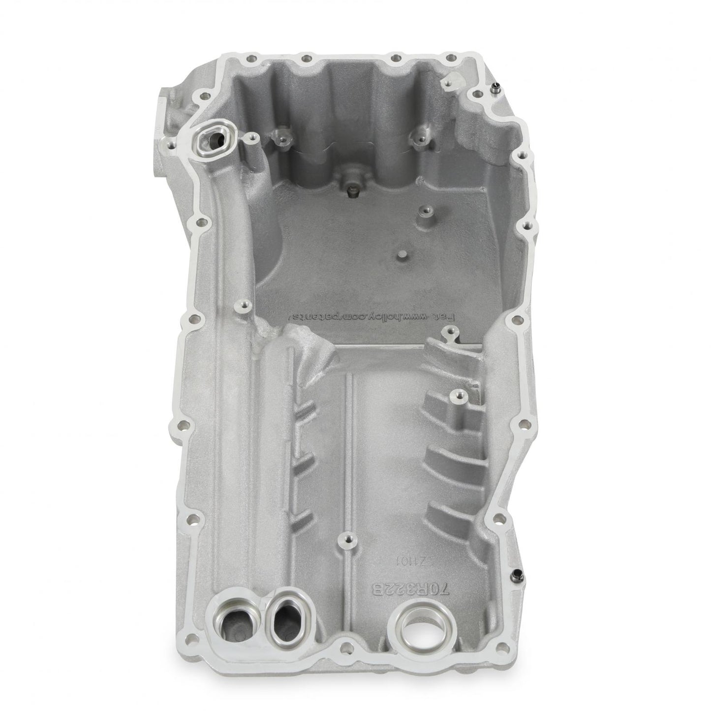 Godzilla High-Mount Accessory Drive with Swap Oil Pan and Pump Complete Kit Fits Ford 7.3L Godzilla Includes Timing Cover/coolant Manifold, SD7 A/C Compressor, Alternator, P/S Pump, Tensioner, Water Pump, Belt & Pulleys, Oil Pump, and Oil Pan Holley-1