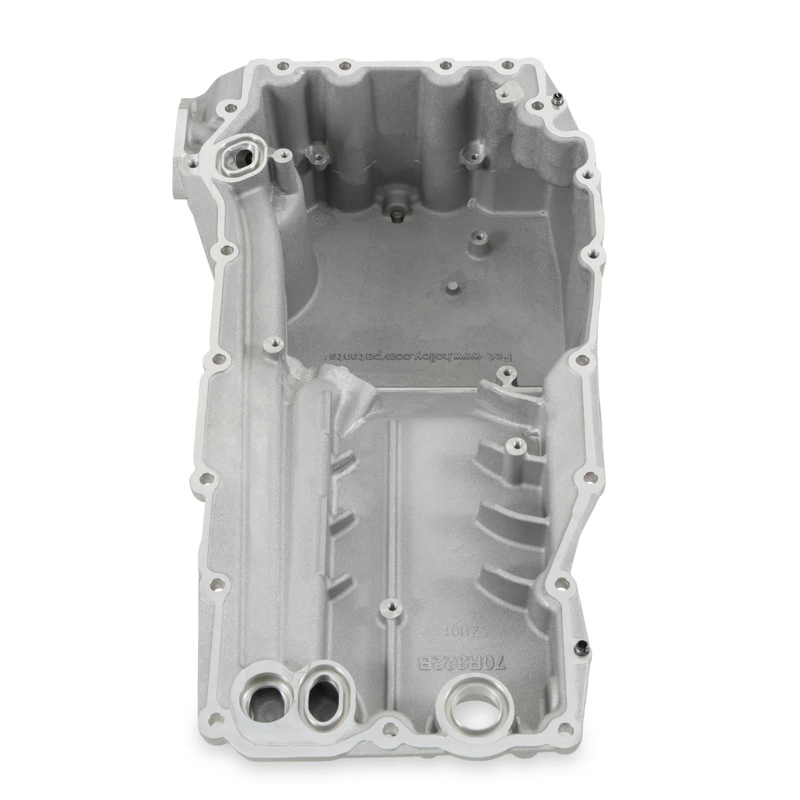 Godzilla High-Mount Accessory Drive with Swap Oil Pan and Pump Complete Kit Fits Ford 7.3L Godzilla Includes Timing Cover/coolant Manifold, SD7 A/C Compressor, Alternator, P/S Pump, Tensioner, Water Pump, Belt & Pulleys, Oil Pump, and Oil Pan Holley-1
