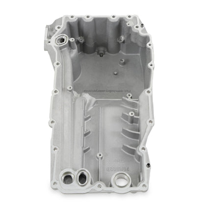 Godzilla High-Mount Accessory Drive with Swap Oil Pan and Pump Complete Kit Fits Ford 7.3L Godzilla Includes Timing Cover/coolant Manifold, SD7 A/C Compressor, Alternator, P/S Pump, Tensioner, Water Pump, Belt & Pulleys, Oil Pump, and Oil Pan Holley-1