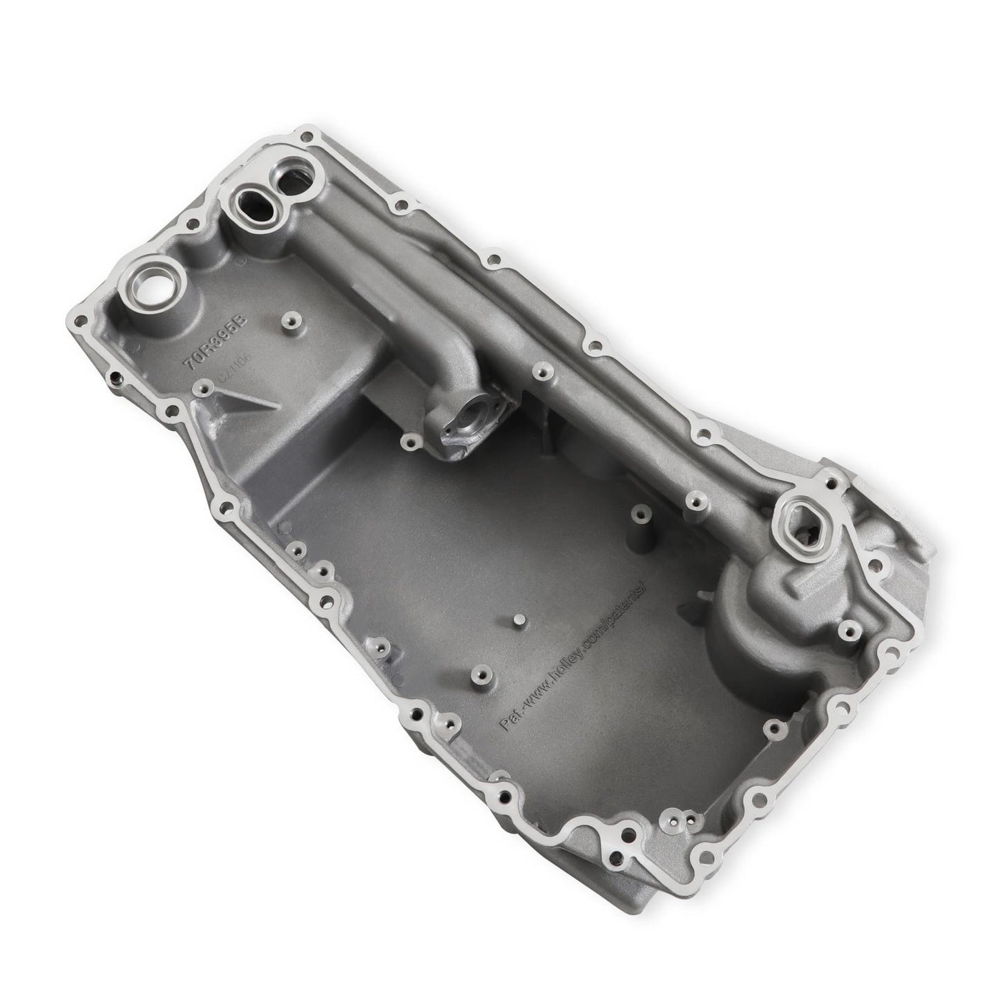 Godzilla High-Mount Accessory Drive F100 Swap Complete Natural Fits Ford 7.3L Godzilla Includes Timing Cover/coolant Manifold, SD7 A/C Compressor, Alternator, P/S Pump, Tensioner, Water Pump, Belt & Pulleys, Oil Pump, and Oil Pan Holley-2