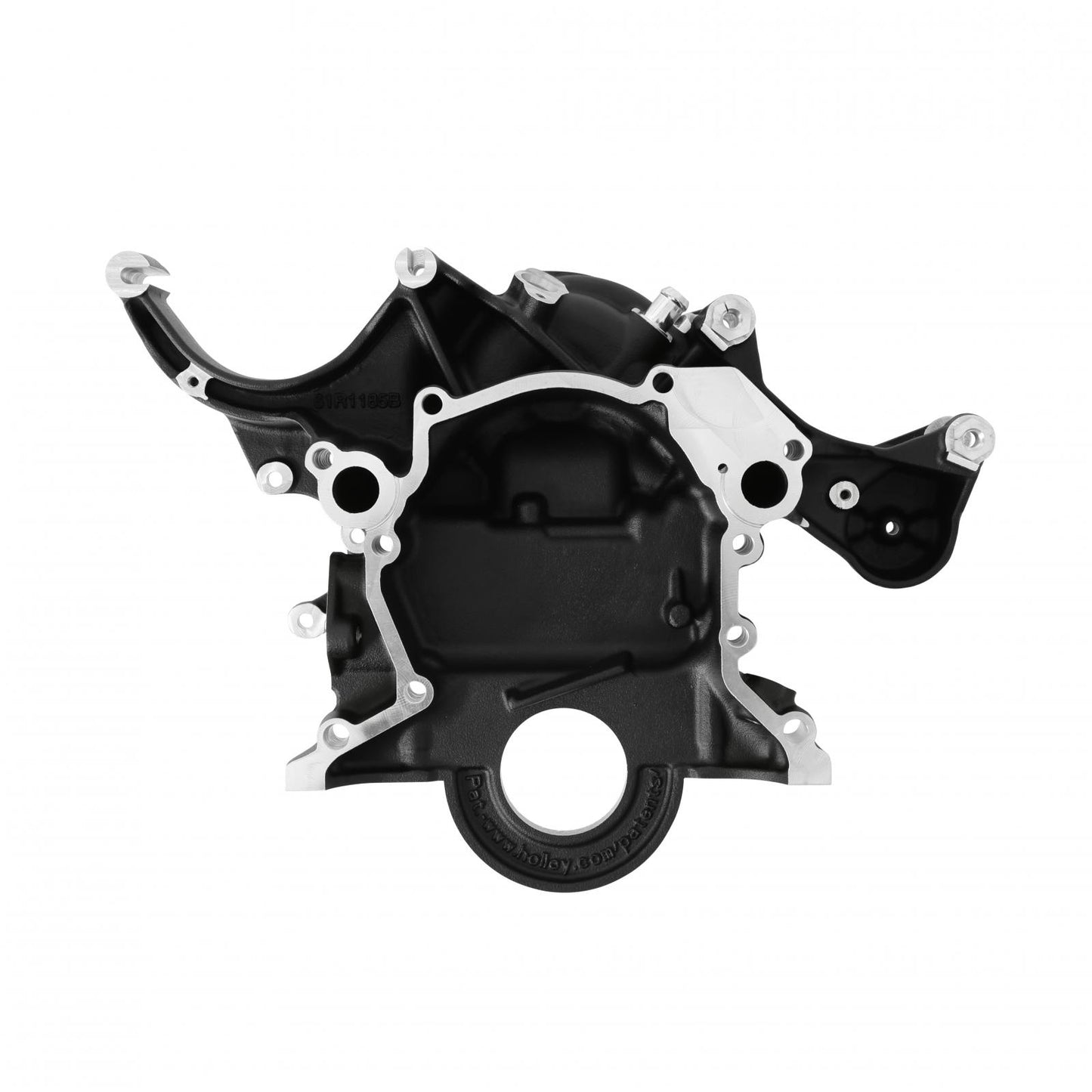 Small Block Ford Mid Mount Complete Accessory System Small Block Ford Mid Mount Complete Accessory Drive Black Finish Holley-11