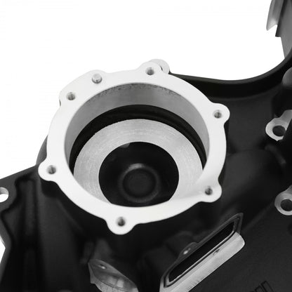 Small Block Ford Mid Mount Complete Accessory System Small Block Ford Mid Mount Complete Accessory Drive Black Finish Holley-14