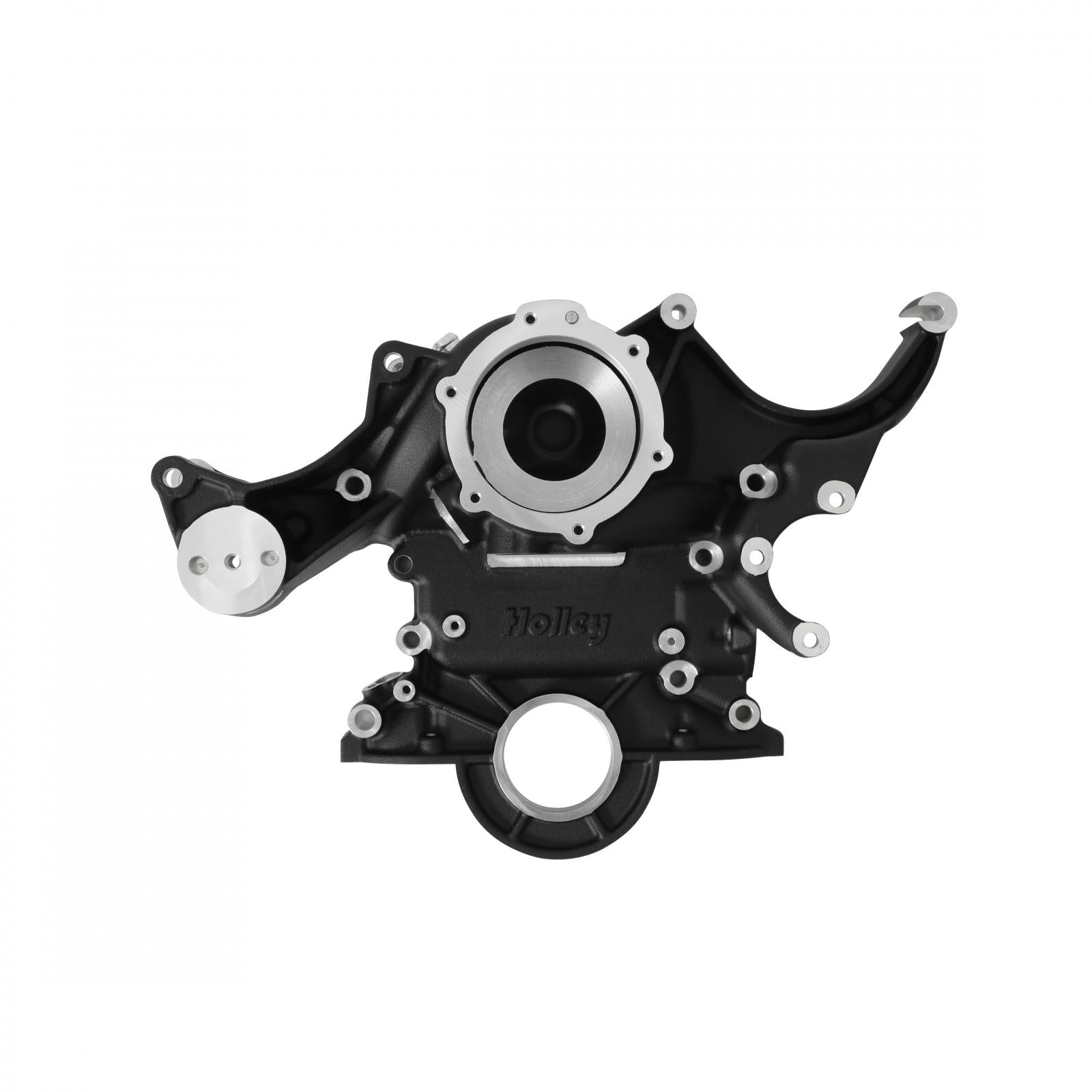 Small Block Ford Mid Mount Complete Accessory System Small Block Ford Mid Mount Complete Accessory Drive Black Finish Holley-15