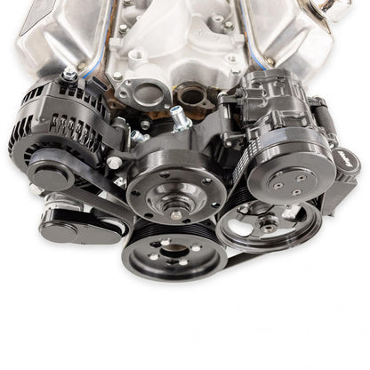 Small Block Ford Mid Mount Complete Accessory System Small Block Ford Mid Mount Complete Accessory Drive Black Finish Holley-3