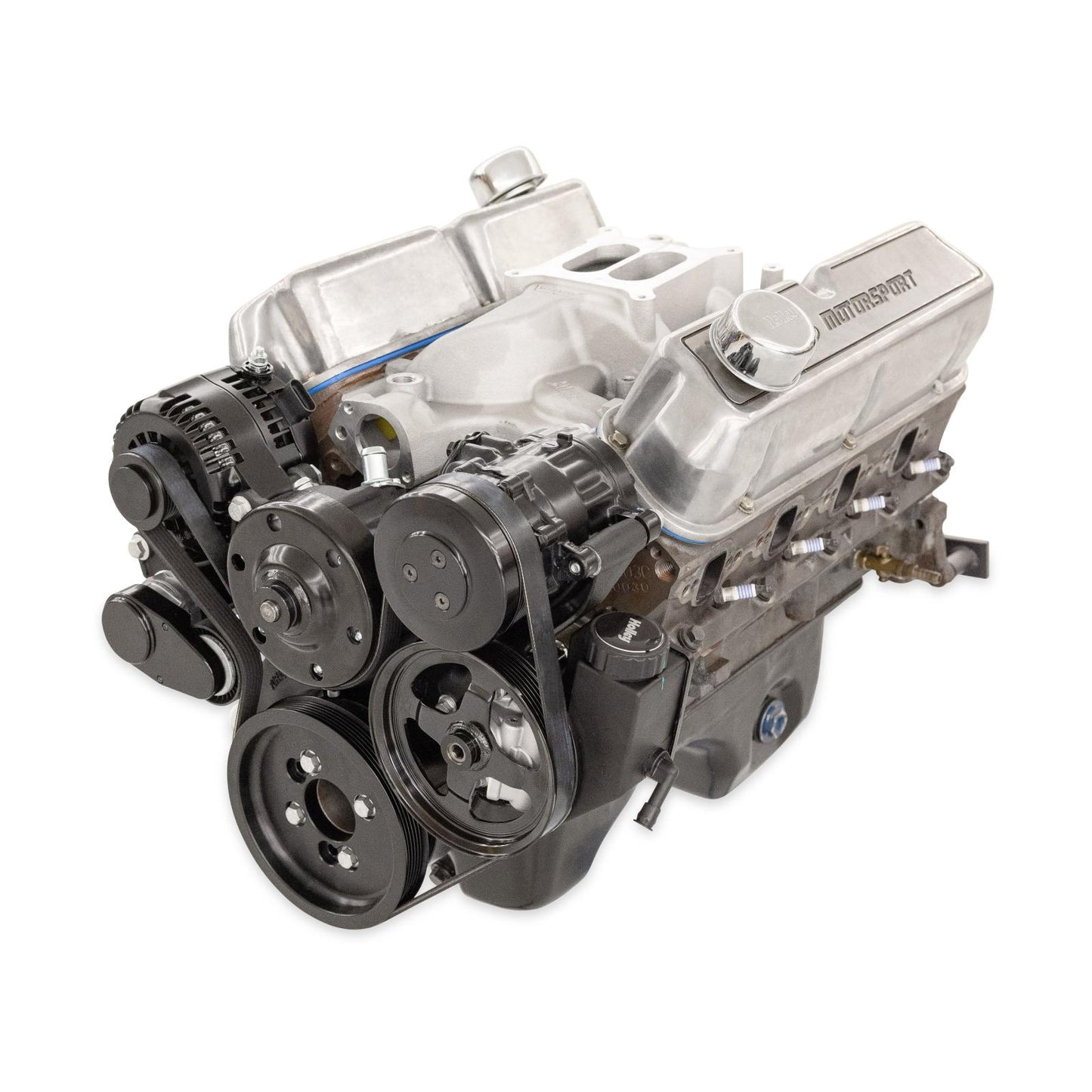 Small Block Ford Mid Mount Complete Accessory System Small Block Ford Mid Mount Complete Accessory Drive Black Finish Holley-6
