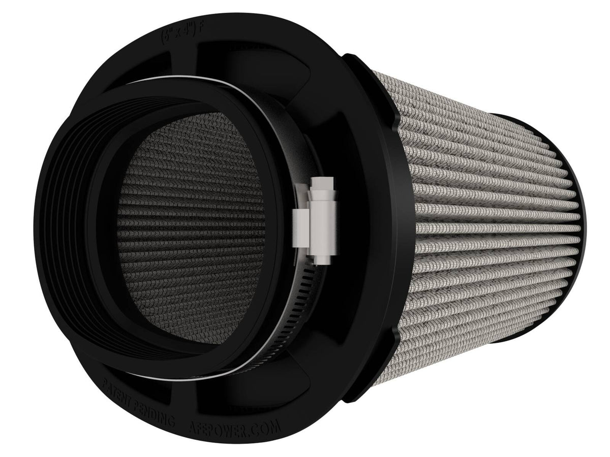 Momentum Intake Replacement Air Filter w/ Pro Dry S Media (6 x 4) Inch F x (8-1/2 x 6-1/2) Inch B x (7-1/4 x 5) Inch T (Inverted) x 7-1/4 Inch H aFe Power-1