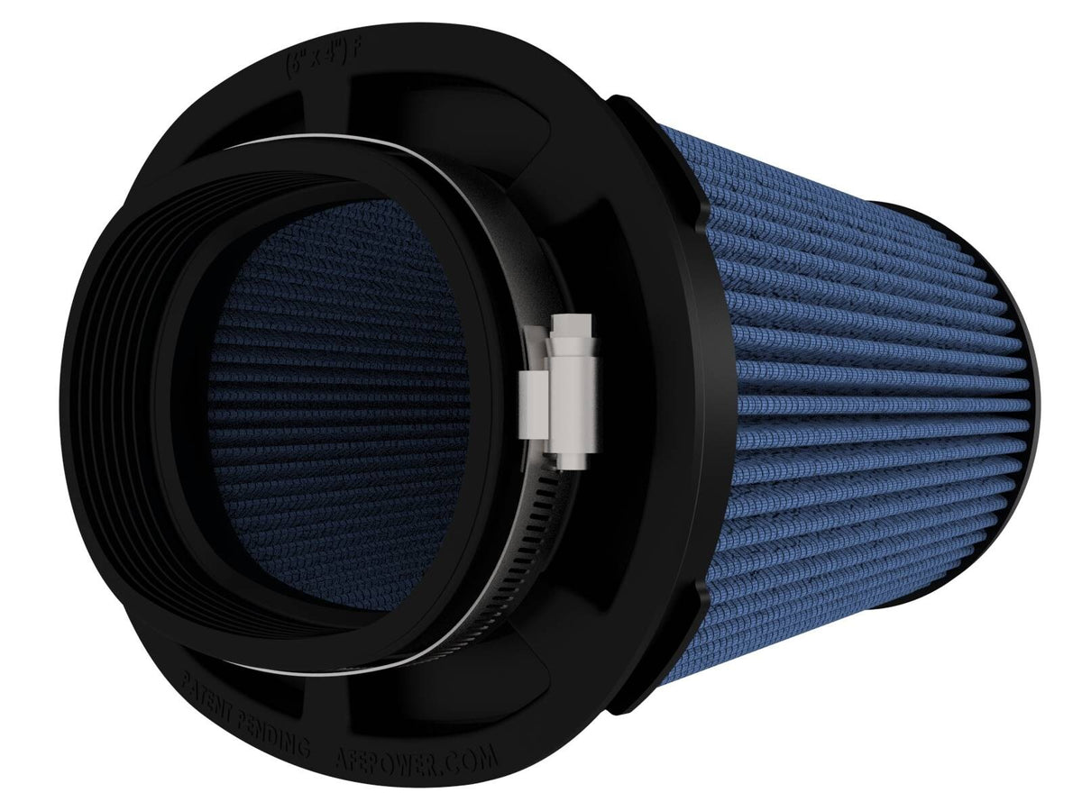 Momentum Intake Replacement Air Filter w/ Pro 5R Media (6 x 4) Inch F x (8-1/2 x 6-1/2) Inch B x (7-1/4 x 5) Inch T (Inverted) x 7-1/4 Inch H aFe Power-1