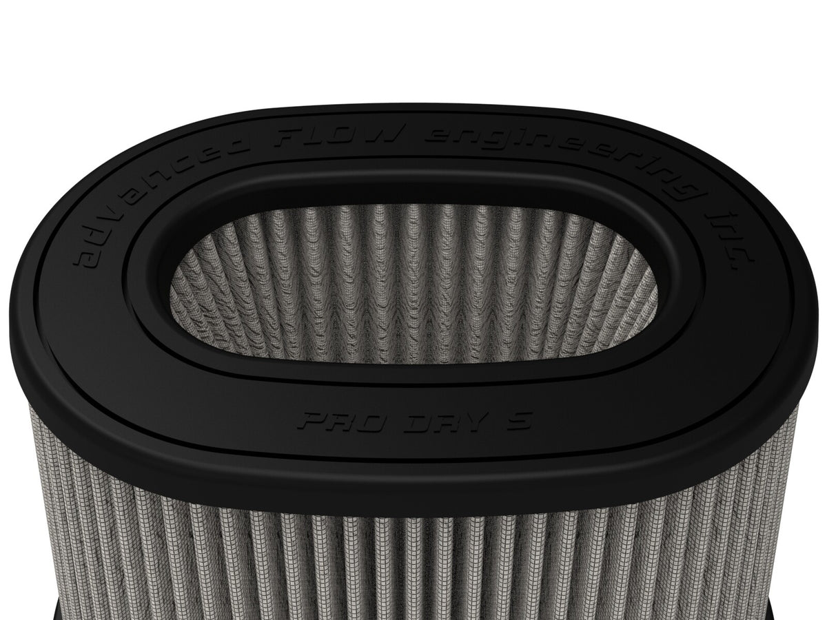 Momentum Intake Replacement Air Filter w/ Pro Dry S Media (6-3/4 x 4-3/4) Inch F x (8-1/4 x 6-1/4) Inch B x (7-1/4 x 5) Inch T (Inverted) x 6 Inch H aFe Power-3
