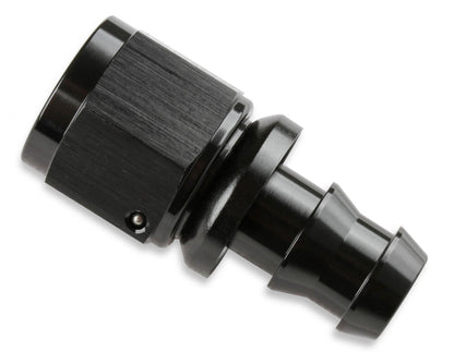 Straight Push-On Hose Ends -6 AN Black Satin Anodized Finish Mr Gasket
