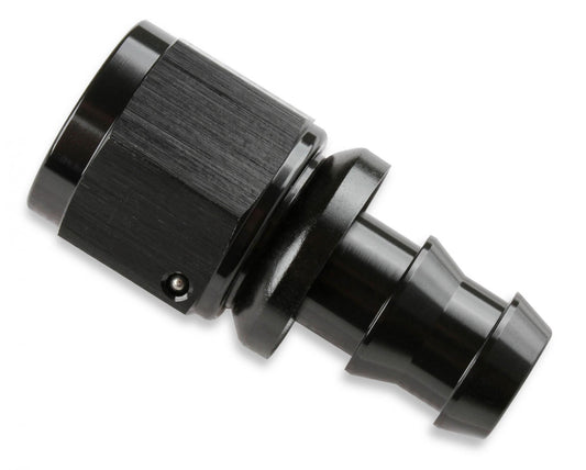 Straight Push-On Hose Ends -6 AN Black Satin Anodized Finish Mr Gasket