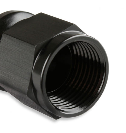 Straight Push-On Hose Ends -6 AN Black Satin Anodized Finish Mr Gasket-2