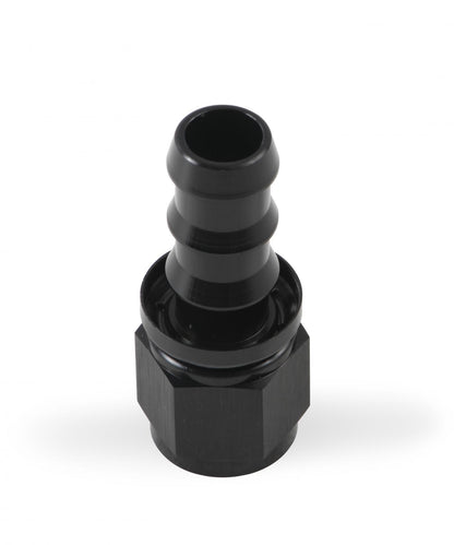Straight Push-On Hose Ends -10 AN Black Satin Anodized Finish Mr Gasket