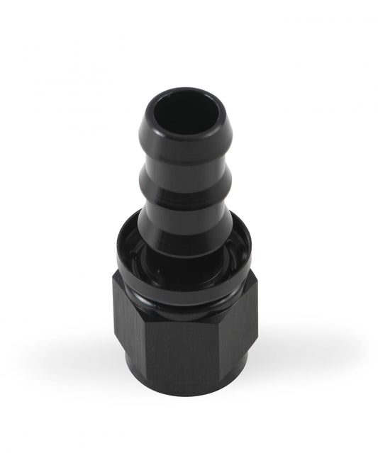 Straight Push-On Hose Ends -10 AN Black Satin Anodized Finish Mr Gasket