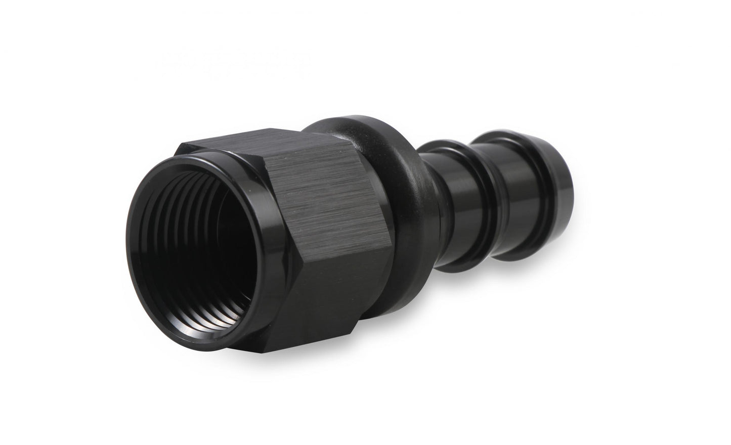 Straight Push-On Hose Ends -10 AN Black Satin Anodized Finish Mr Gasket-2