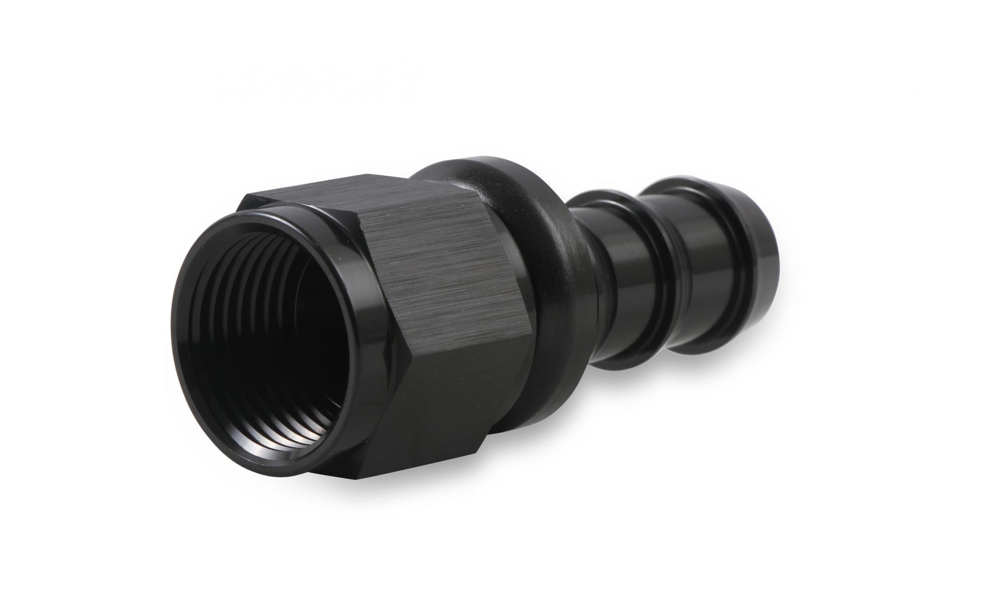 Straight Push-On Hose Ends -10 AN Black Satin Anodized Finish Mr Gasket-2