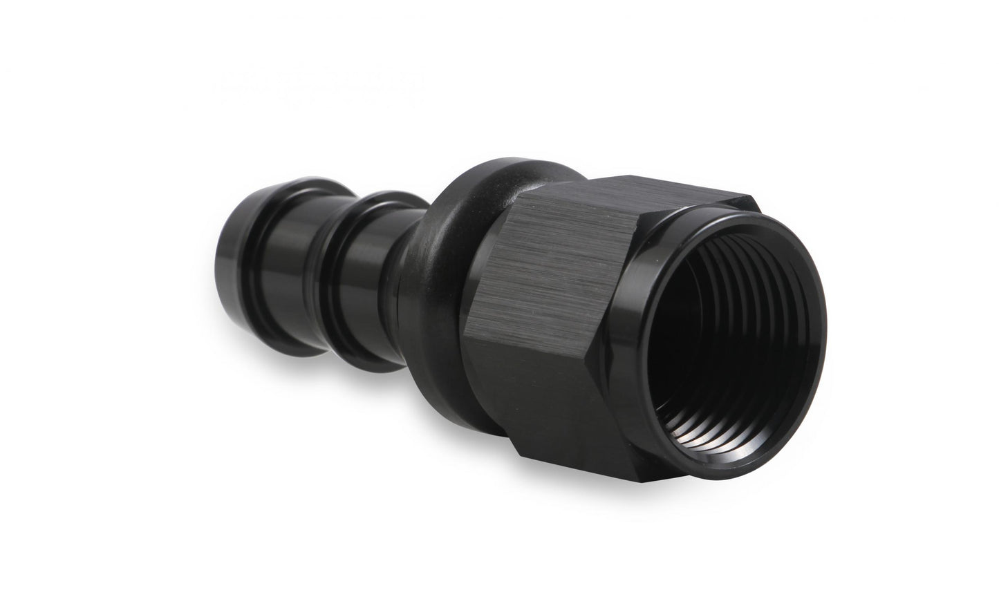 Straight Push-On Hose Ends -10 AN Black Satin Anodized Finish Mr Gasket-3