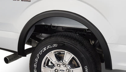 Black OE Style Smooth Finish Rear Fender Flares For 2015-2020 Ford F150 Bushwacker
