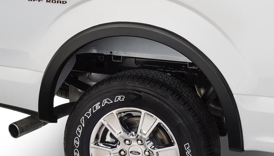 Black OE Style Smooth Finish Rear Fender Flares For 2015-2020 Ford F150 Bushwacker