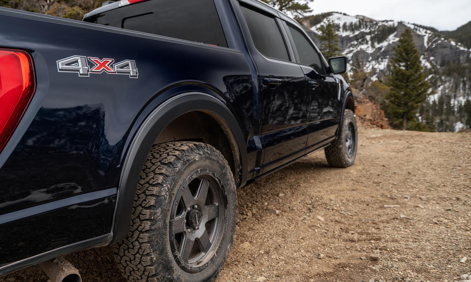 Black OE Style Smooth Finish Rear Fender Flares For 2015-2020 Ford F150 Bushwacker-1