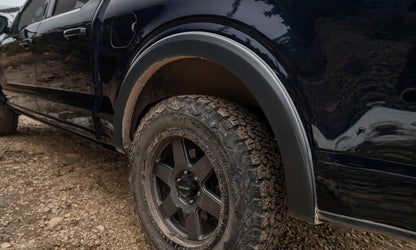Black OE Style Smooth Finish Rear Fender Flares For 2015-2020 Ford F150 Bushwacker-2