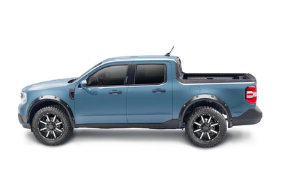 Black Pocket/Rivet Style Smooth Finish Front Fender Flares For 22-26 Ford Maverick Bushwacker-2