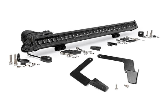 LED Light Kit | Lower Grille Mount | 30" Black Single Row | Toyota Tacoma (16-23) Rough Country