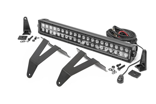 LED Light Kit | Bumper Mount | 20" Black Dual Row | Ram 1500 2WD/4WD (19-24) Rough Country