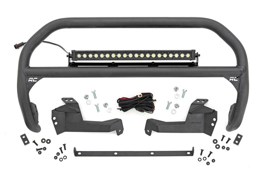 Nudge Bar | 20 Inch BLK DRL Single Row LED | Ford Bronco Sport 4WD (21-24) Rough Country