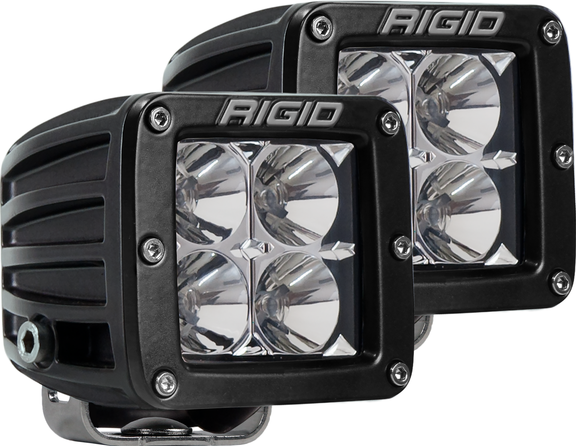 Flood Surface Mount Black Pair D-Series Pro Rigid Industries