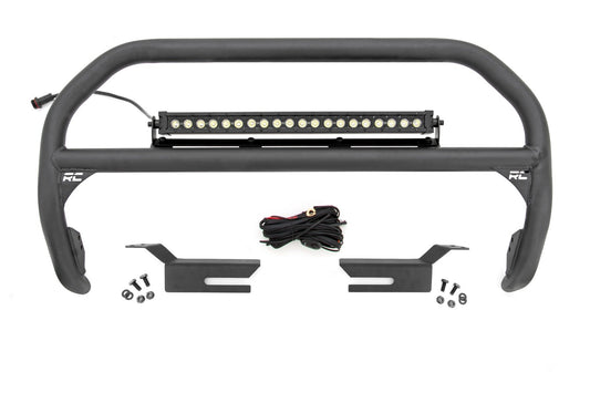 Nudge Bar | 20 Inch BLK DRL Single Row LED | Ford Bronco 4WD (2021-2024) Rough Country