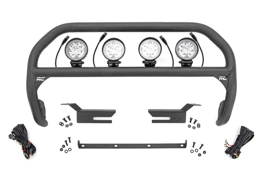 Nudge Bar | 4 Inch Round Led (x4) | Ford Bronco 4WD (2021-2024) Rough Country