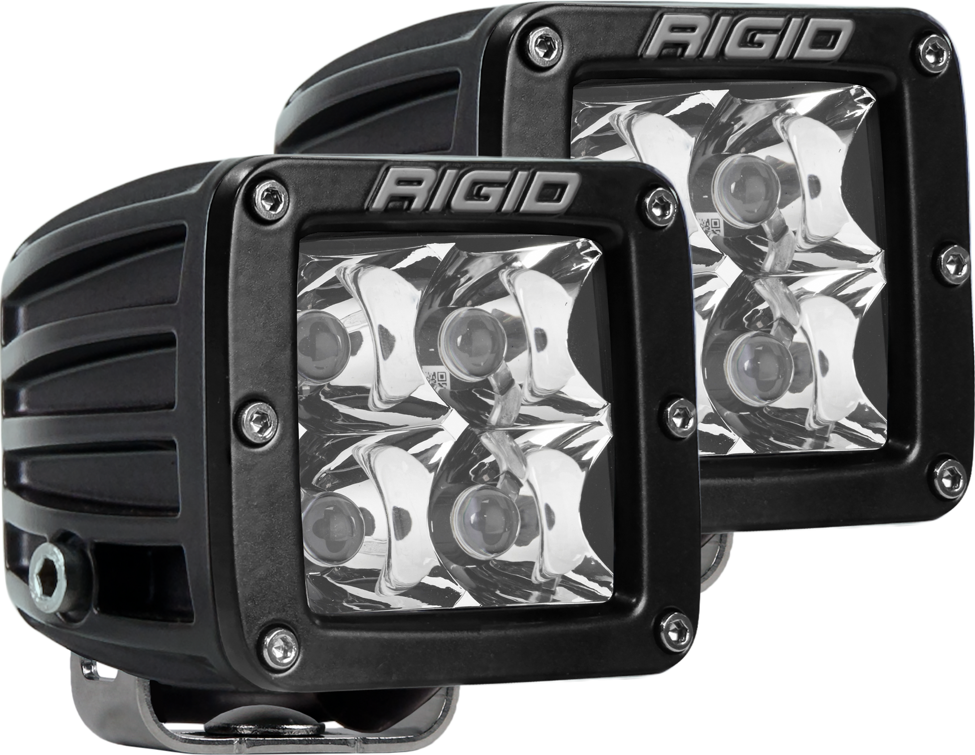 Spot Surface Mount Black Pair D-Series Pro Rigid Industries