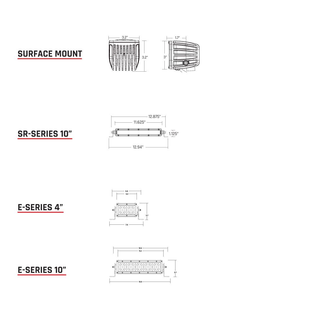 Infrared Spot Surface Mount Pair D-Series Pro Rigid Industries-2